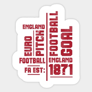 England Football Fan Memorabilia Sticker